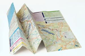 A partially folded map